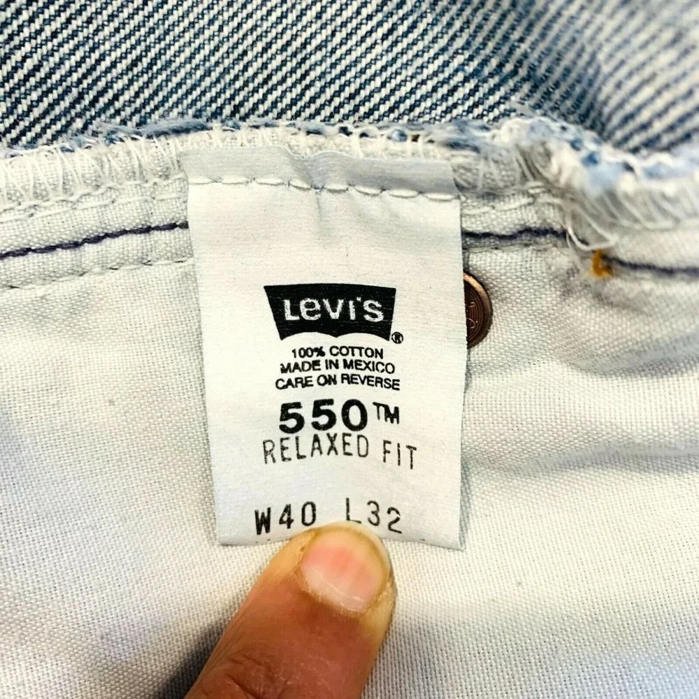 Vtg Levis 550 Tapered Relaxed Fit High Waist Jeans‎